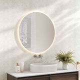 Luna LED Round Mirror 900mm - with Adjustable LED Lighting