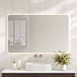Luna LED Rectangular Mirror 1200mm - with Adjustable LED Lighting