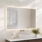 Luna LED Rectangular Mirror 1200mm - with Adjustable LED Lighting