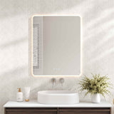 Luna LED Rectangular Mirror 600mm - with Adjustable LED Lighting