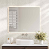 Luna LED Rectangular Mirror 900mm - with Adjustable LED Lighting