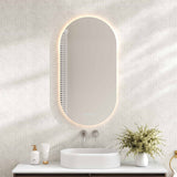 Luna LED Oval Mirror 500 x 900mm - with Adjustable LED Lighting