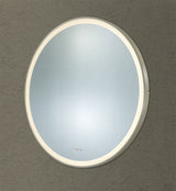 Luna Brushed Nickel Round Touchless 900 X 900 Framed LED Mirror - Three Light Temperatures