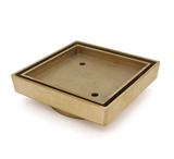 115x115x35mm Gold Tile Insert Drain