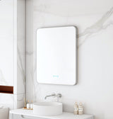 Maia 600×750 / 750×900 / 1200×750mm LED Rectangular Mirror – Brushed Nickel Frame
