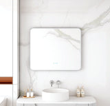 Maia 600×750 / 750×900 / 1200×750mm LED Rectangular Mirror – Brushed Nickel Frame