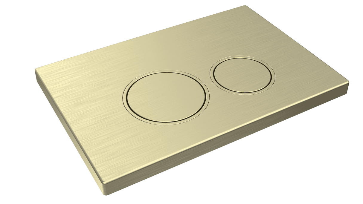 Mercio Sigma Round Button Flush Plate – Brushed Gold