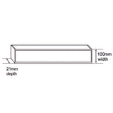 100x100x21mm Brushed Gold Ezy Flow Tile Insert Grate