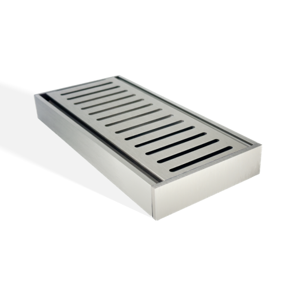 100x100x26mm Brushed Nickel Ezy Flow Floor Grate