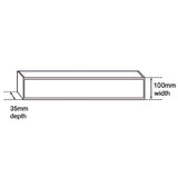 100x100x35mm Brushed Black Ezy Flow Tile Insert Grate