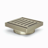 100*100*14mm Brushed Nickel Ezy Flow Guard Floor Waste
