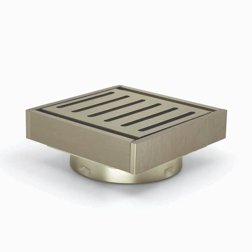 100*100*21mm Brushed Nickel Ezy Flow Guard Floor Waste