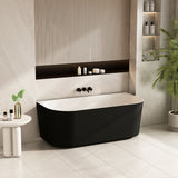 Musen Ultra-Thin Back-to-Wall Bathtub - Gloss White