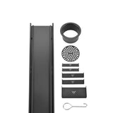 Wide Matte Black Tile Insert Floor Grate 600~3000 (L) X 100 (W) MM