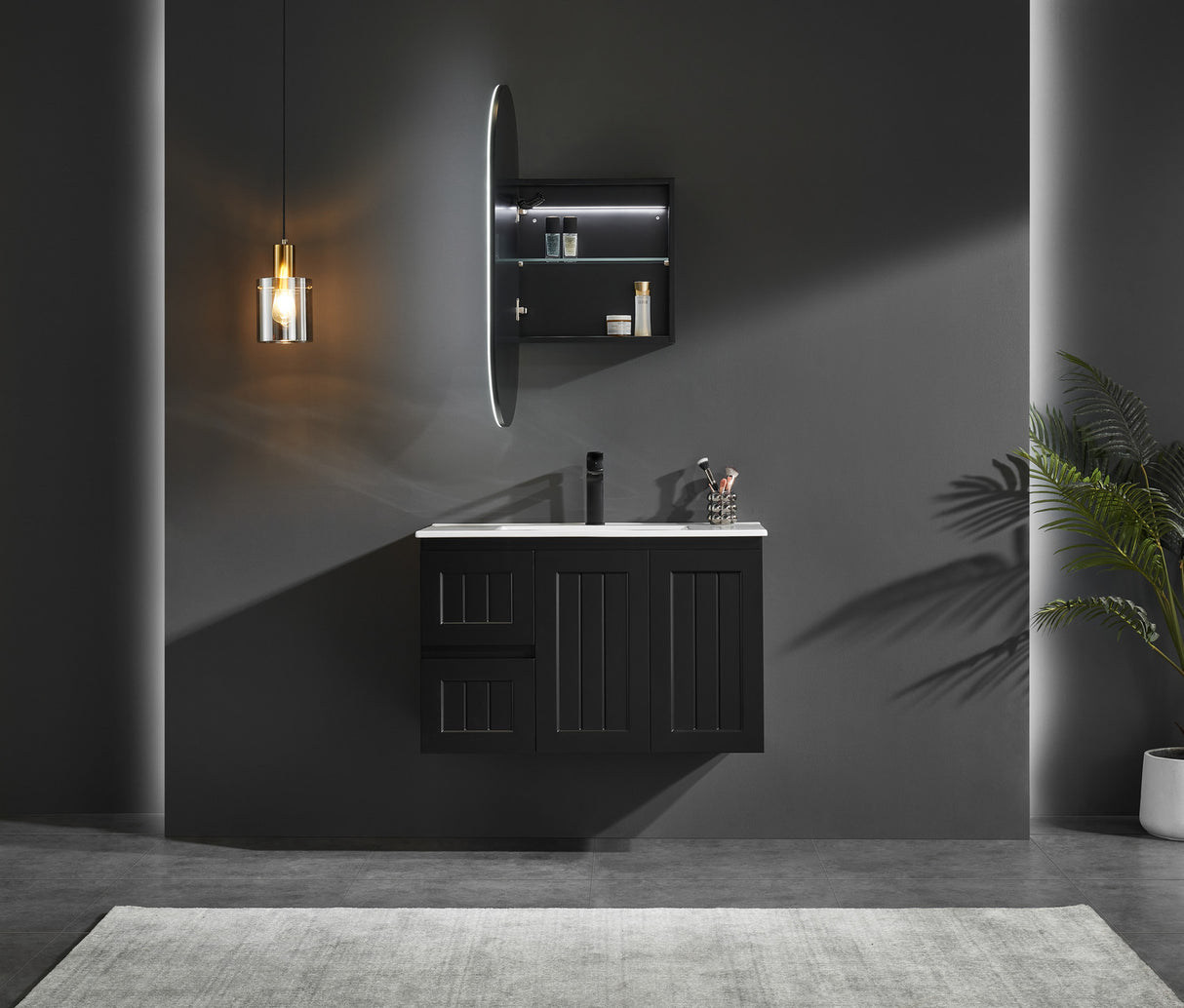 Olivia LED Mirror Cabinet 450X900X155mm