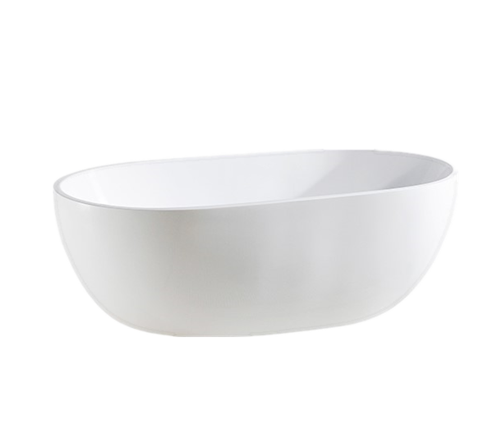 Olivia Matte White Free Standing Bathtub 1530*770*555mm