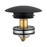 40mm Matt Black Pop Up Waste Universal Non Overflow