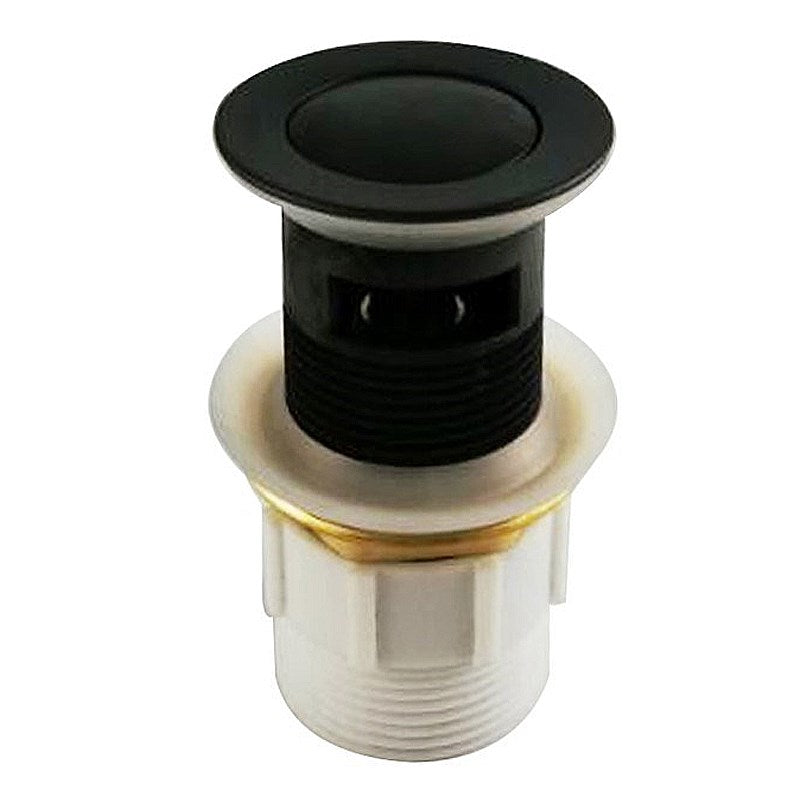 32mm Matt Black Pop Up Waste Overflow