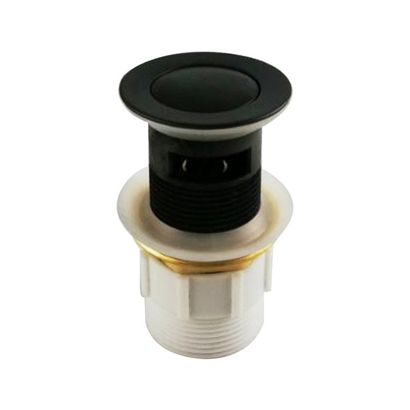 32mm Matt Black Pop Up Waste Overflow
