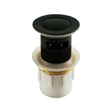 32mm Matt Black Pop Up Waste Overflow