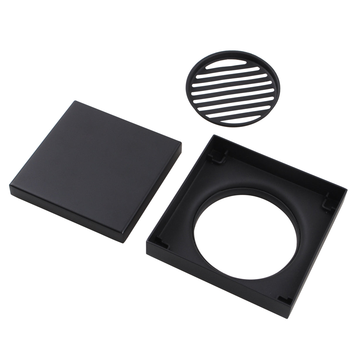 120x120mm Black Tile Insert Drain