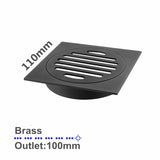 110x110mm Black Floor Drain