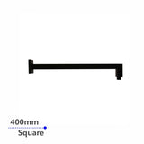 400mm Black Wall Shower Arm