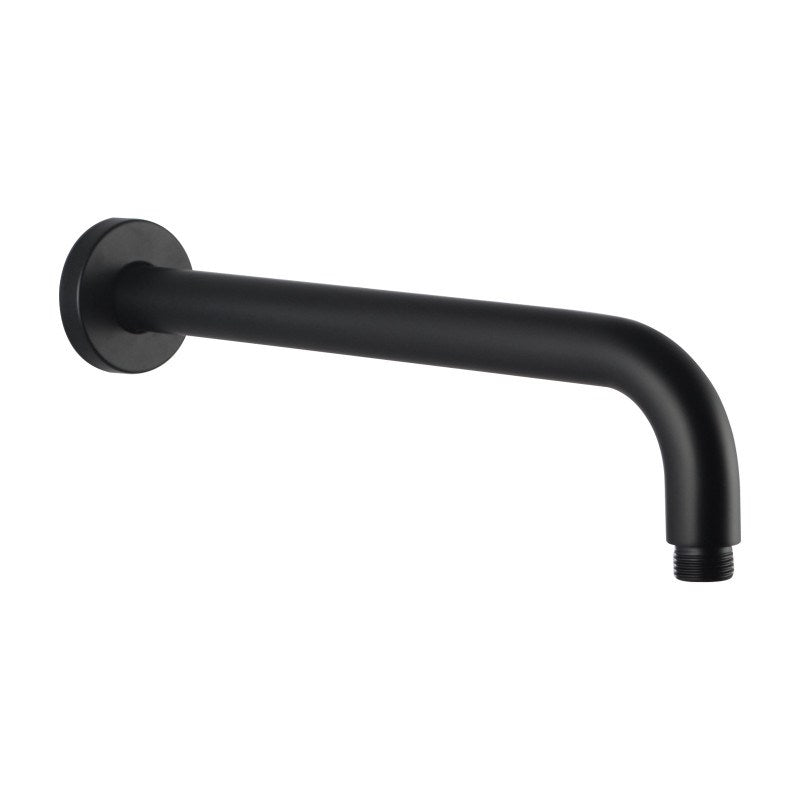 400mm Black Wall Shower Arm