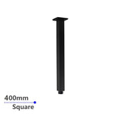 400mm Black Ceiling Shower Arm