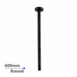 600mm Black Ceiling Shower Arm