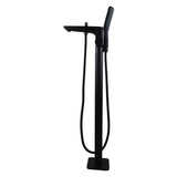 Black Freestanding Tap with Handheld Shower