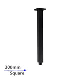 300mm Black Ceiling Shower Arm