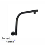 Black Wall Shower Arm