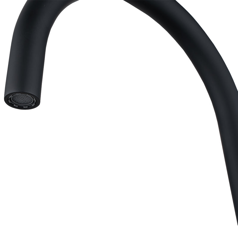 MOON - Black Swivel Basin Mixer