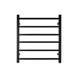 Black Heated Towel Rack 6 Bars