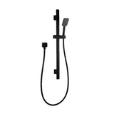 Black Shower Rail with Handheld Shower