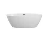 Pilato Freestanding Bathtub - Gloss White & Matt White