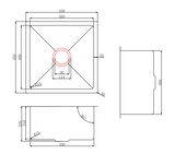 Stainless Steel Sink 450*450*220mm
