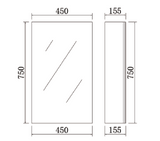 Pvc Shaving Cbinet 450*750*155mm