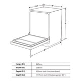 BLAUPUNKT 60CM FREESTANDING DISHWASHER (BLACK)