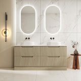 Fluted Rhea 1800mm Freestanding Cabinet - Natural Oak