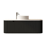 Rome 1200mm Wall-Hung Cabinet - Matt Black