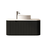 Rome 750mm Wall-Hung Cabinet - Matt Black