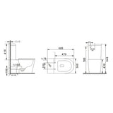 Bagno D'Oro Rowan Tornado Silent Flush Toilet Suite