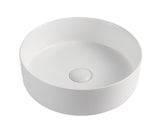 Sasso 30 Counter-top Round Basin - Matt White