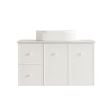 Seattle 900mm Wall-Hung Cabinet - Matt White