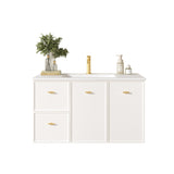 Seattle 900mm Wall-Hung Cabinet - Matt White