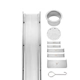 Wide Silver Tile Insert Floor Grate 600~3000 (L) X 100 (W) MM