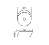 Spin 34B Counter-Top Round Basin