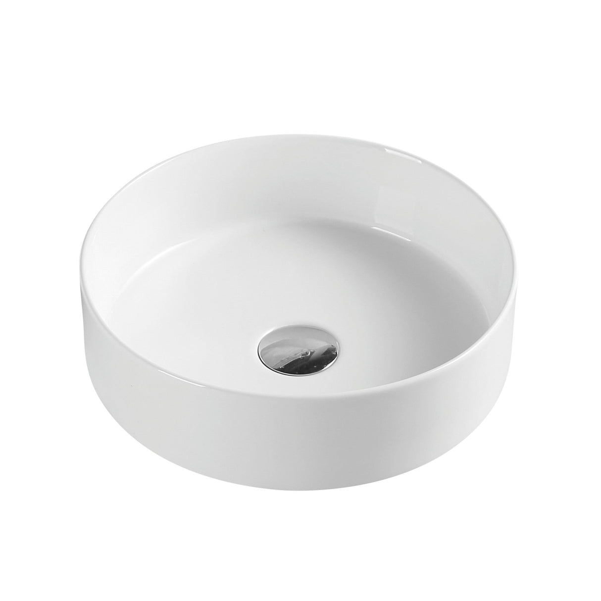 Bagno D'Oro Above Counter Gloss White Round Basin